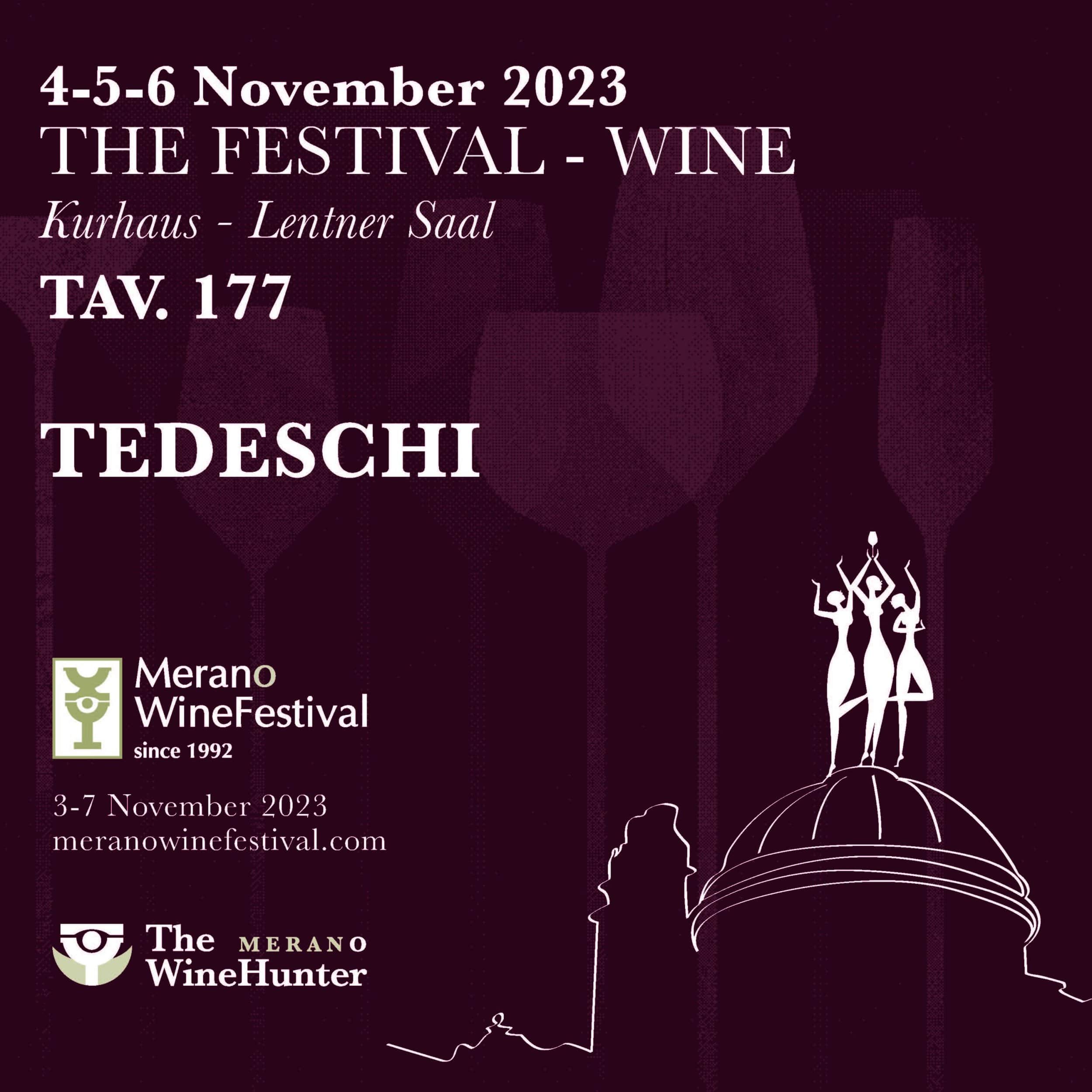 TEDESCHI AT THE MERANO WINE FESTIVAL WITH TWO GOLD MEDALS