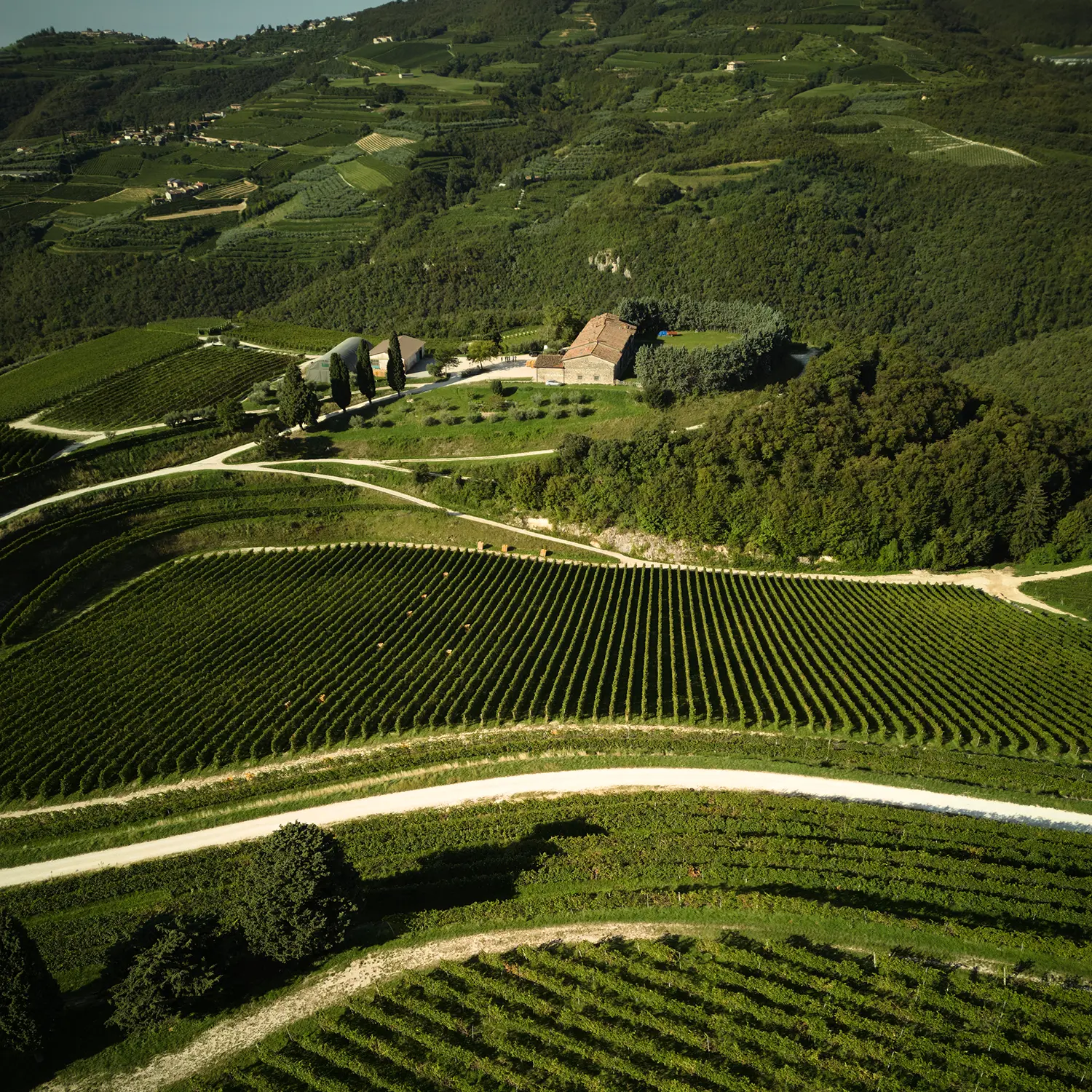casa delle tenuta tedeschi vista dall'alto